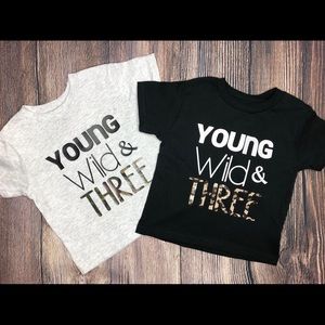 young wild and three unisex